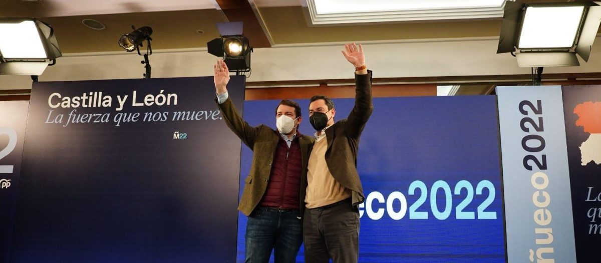 Fernández Mañueco y Moreno durante un acto de la pasada campaña