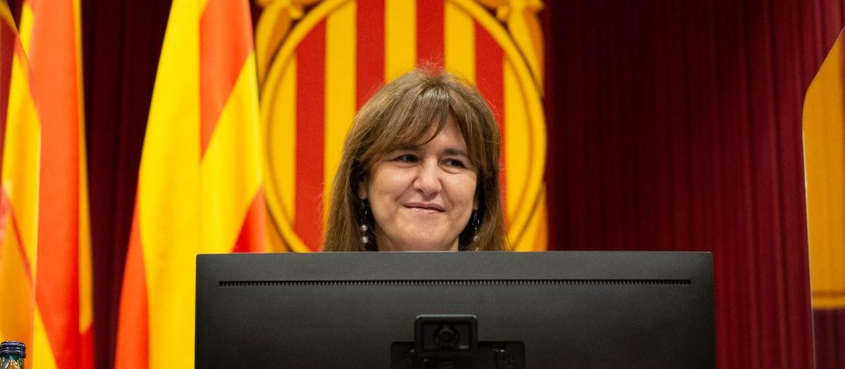 La presidenta del Parlament, Laura Borràs