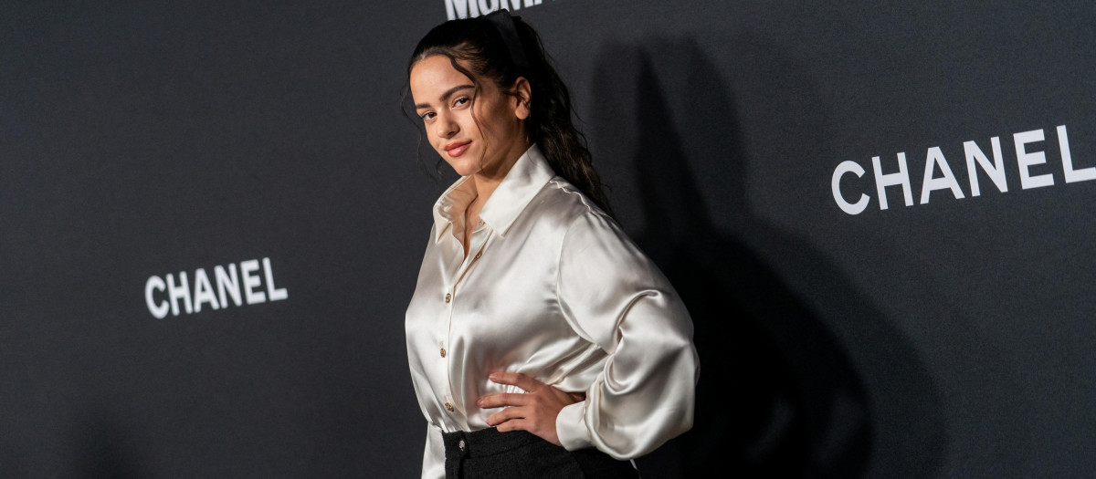 Singer Rosalia at the Museumof Modern Art for a Film Benefit in New York, U.S., December 14, 2021.
