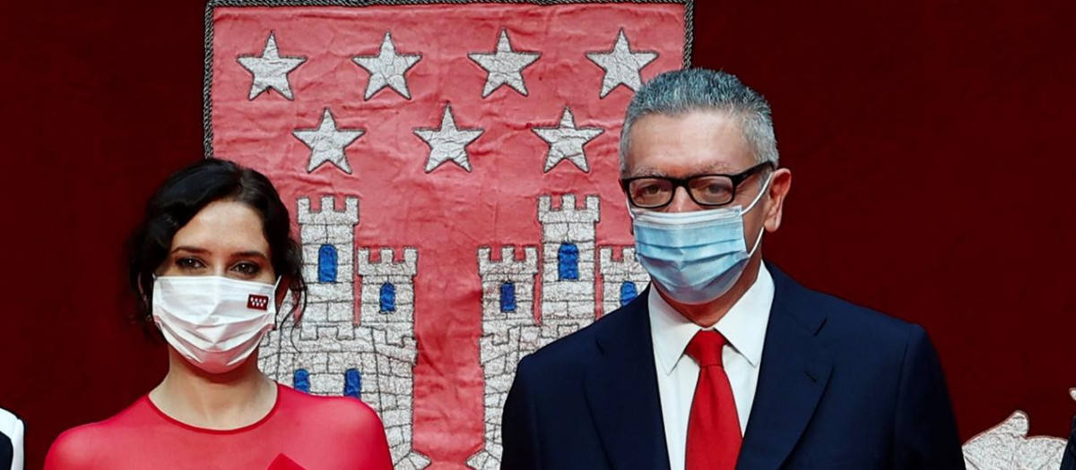 Ayuso y Gallardón, en la sede de la Comunidad de Madrid