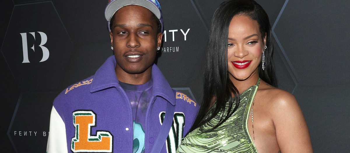 Singers Rihanna and ASAP Rocky at Fendy event in Los Angeles