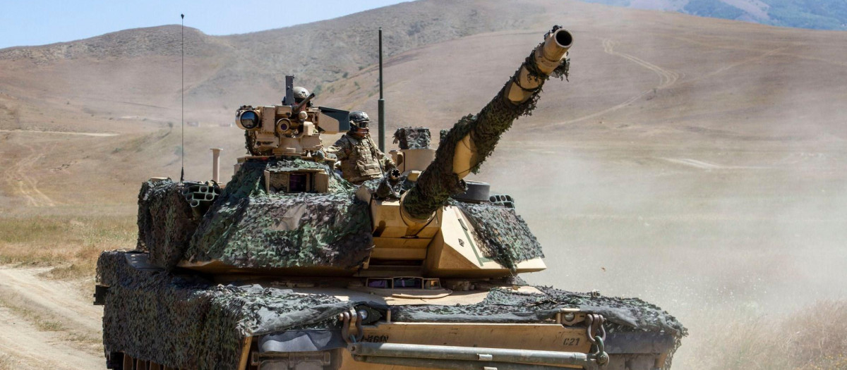 Modelo de Tanque Abrams M1A2 que será proporcionado por EE.UU a Polonia