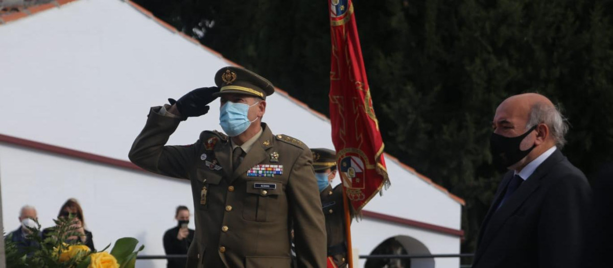 El coronel Aldama en su toma de posesión el pasado mes de junio