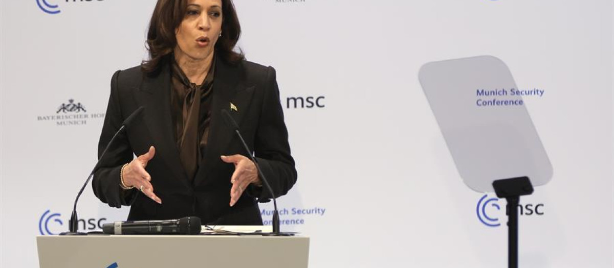 Kamala Harris en la Conferencia de Seguridad de Montreal