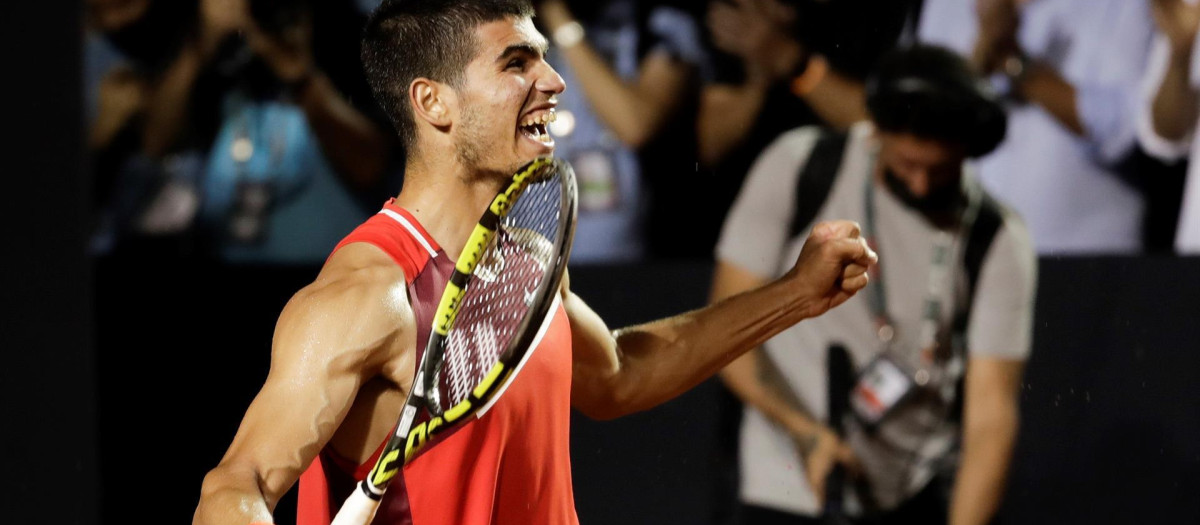 Carlos Alcaraz tras ganar el ATP 500 de Río