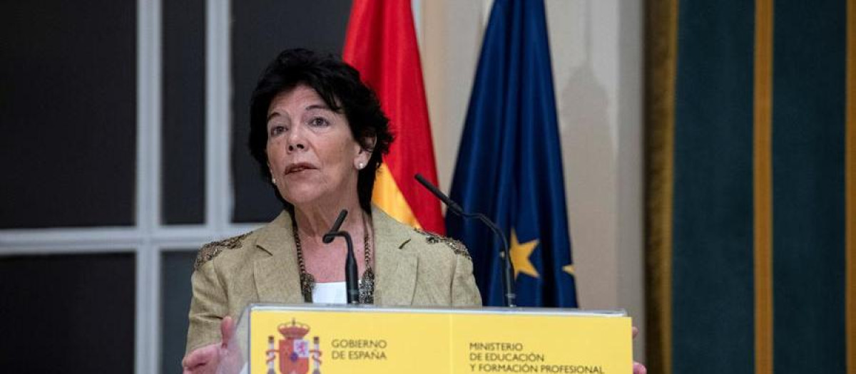 Isabel Celaá en su etapa como ministra
