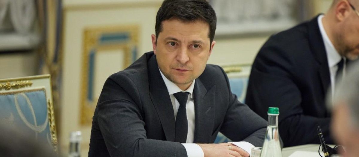 El presidente de Ucrania Volodimir Zelensky