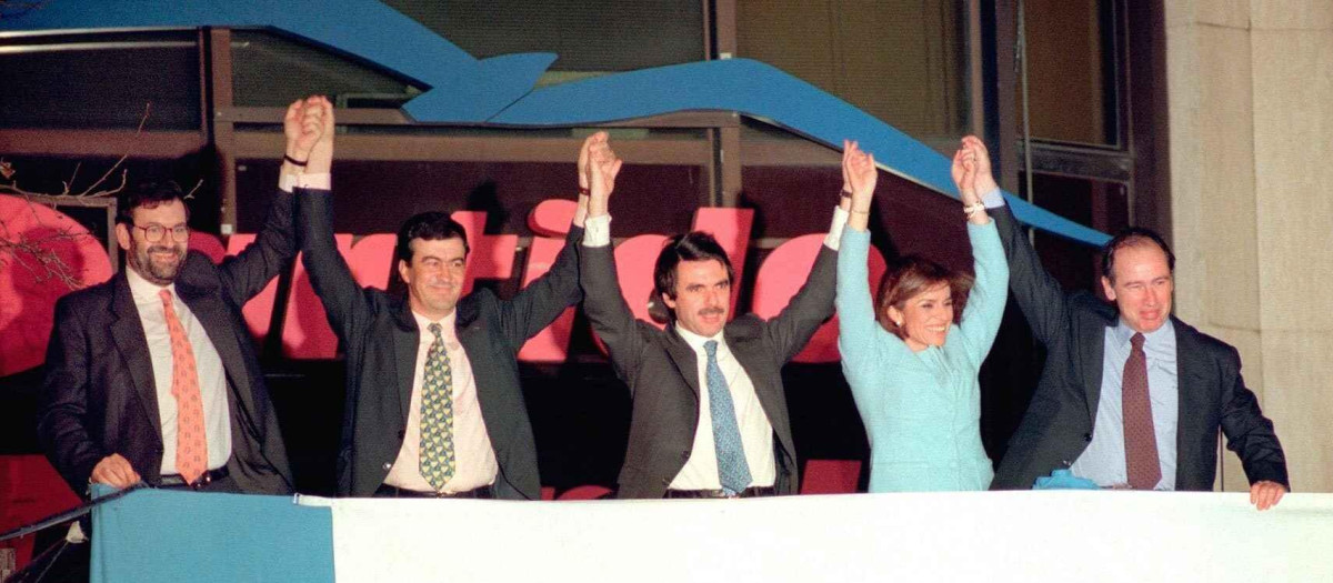 La victoria de Aznar en las generales de 1996