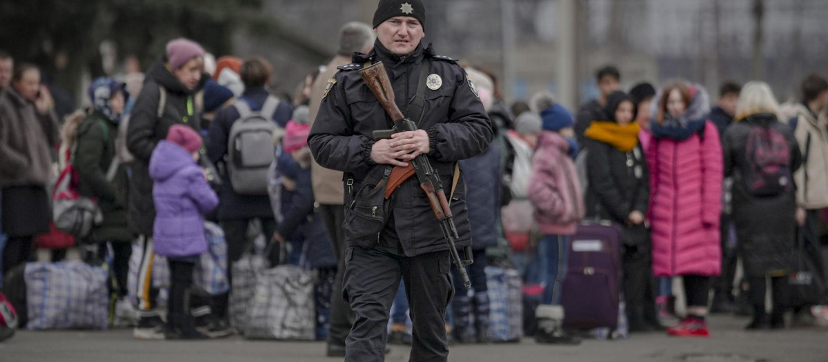 Imagen de un policía ucraniano