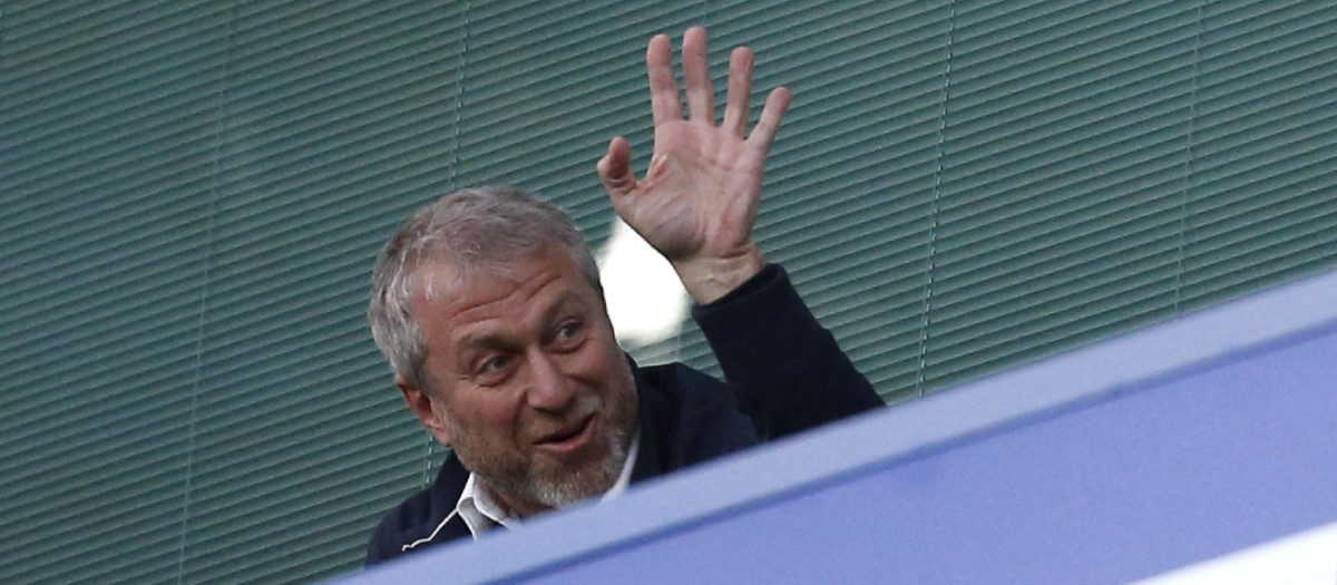 Roman Abramovich en Stamford Bridge en 2017