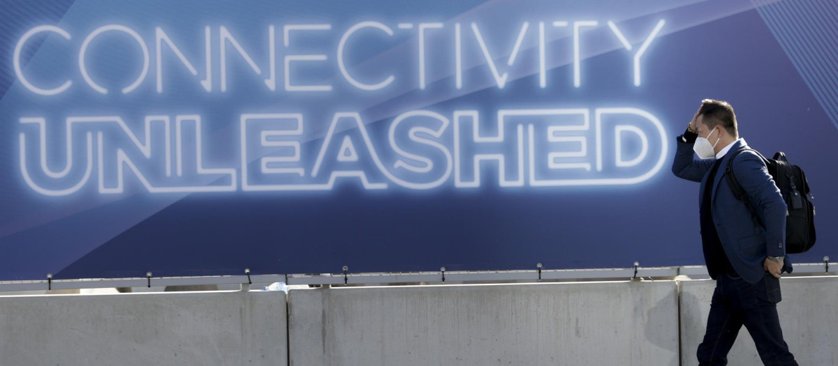 Publicidad del MWG22 con el eslogan del evento