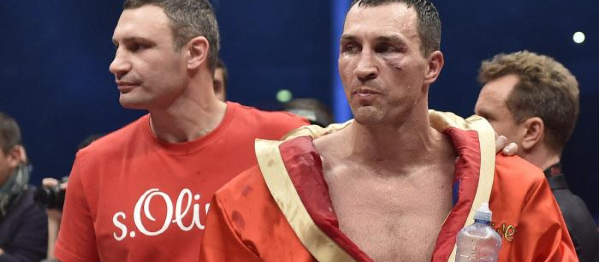 Vitali y Wladimir Klitschko en el ring