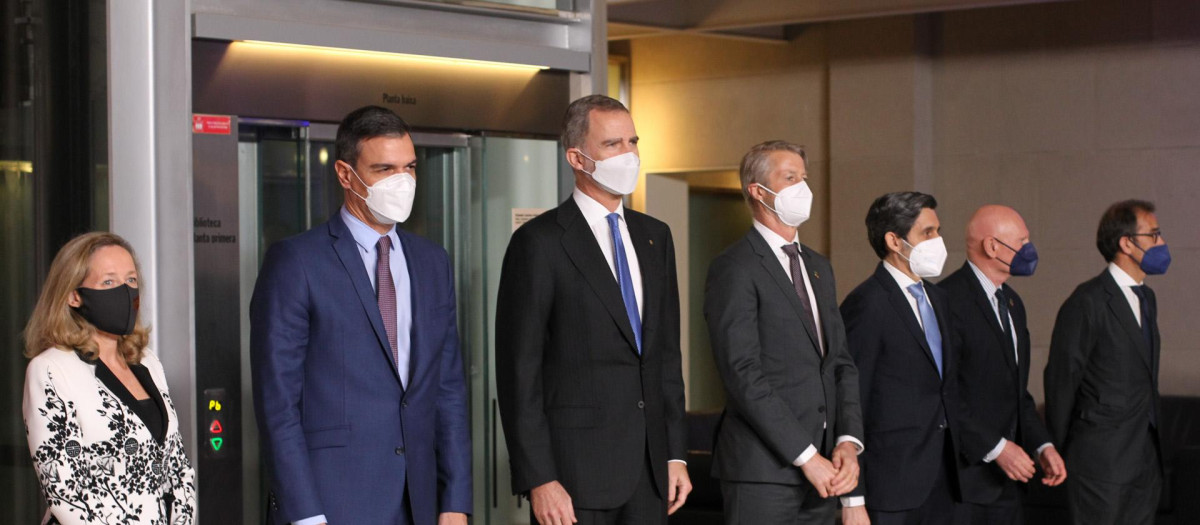 El Rey Felipe VI, a su llegada al 'GSM Mobile World Congress Barcelona 2022'
