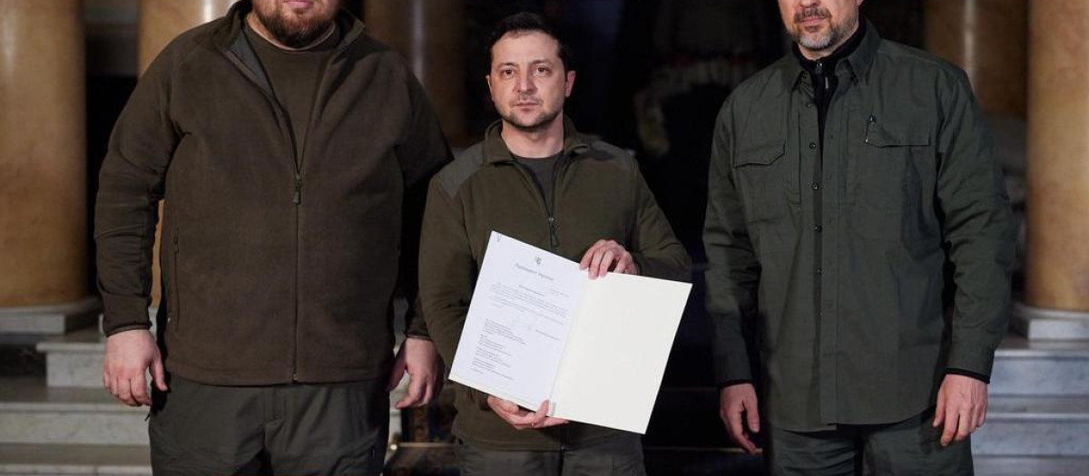 Zelensky Ucrania firma solicitud Unión Europea