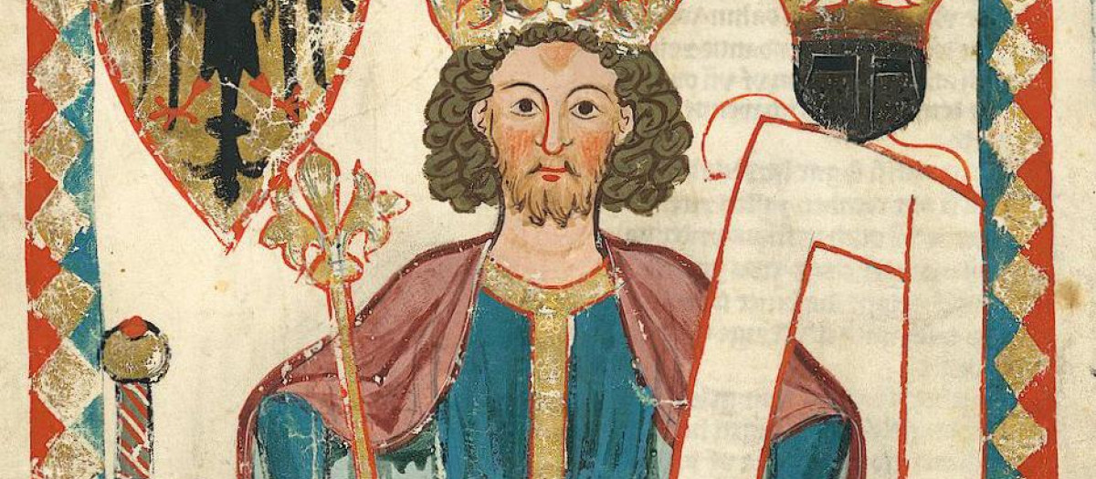 Enrique VI (representación extraída del Codex Manesse) sobrevivió al derrumbe de las letrinas de Erfurt