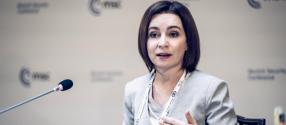 Presidenta de Moldavia Maia Sandu