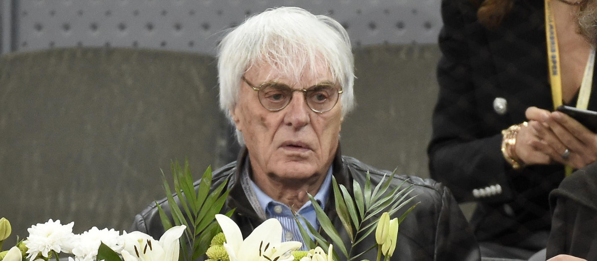 Bernie Ecclestone en el Masters 1000 de Madrid en 2017