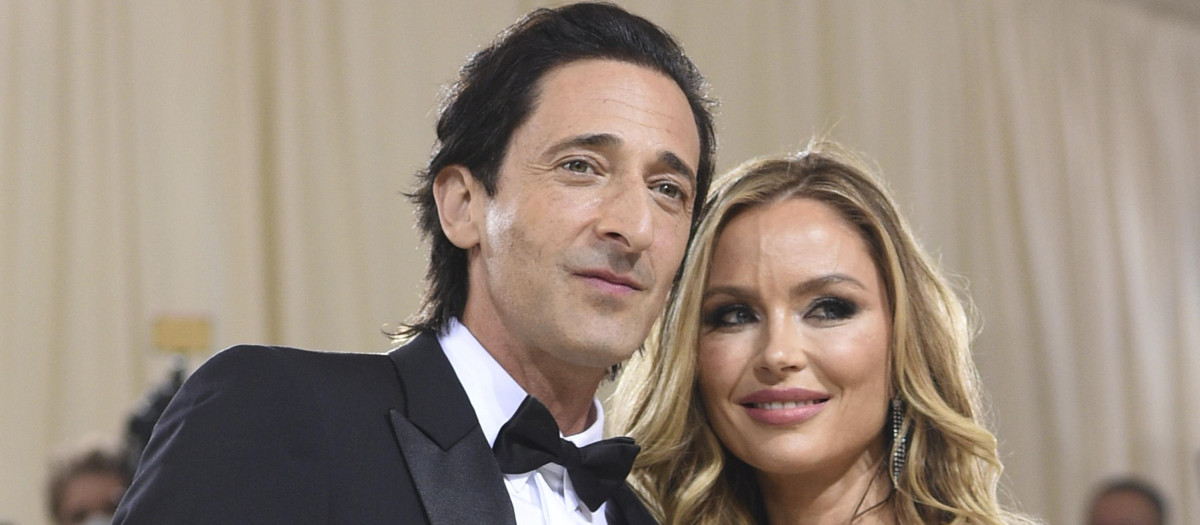Actor Adrien Brody and designer Georgina Chapman attend The Metropolitan Museum of Art's Costume Institute benefit gala celebrating the opening of the "In America: A Lexicon of Fashion" exhibition on Monday, Sept. 13, 2021, in New York.