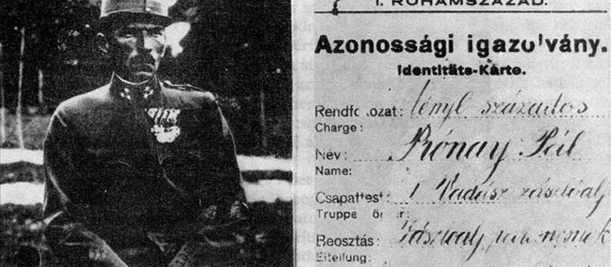 Pal Pronay fue el más sanguinario de los oficiales del Ejército Nacional Húngaro, que participaron el el 'Terror blanco'