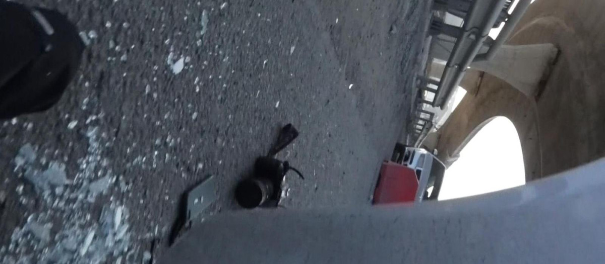 Un momento de la grabación del ataque de tropas rusas a un equipo de prensa de Sky News en Ucrania