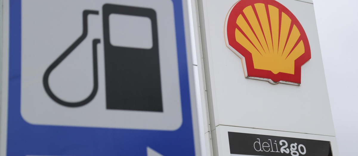 Una gasolinera Shell en San Petersburgo, Rusia