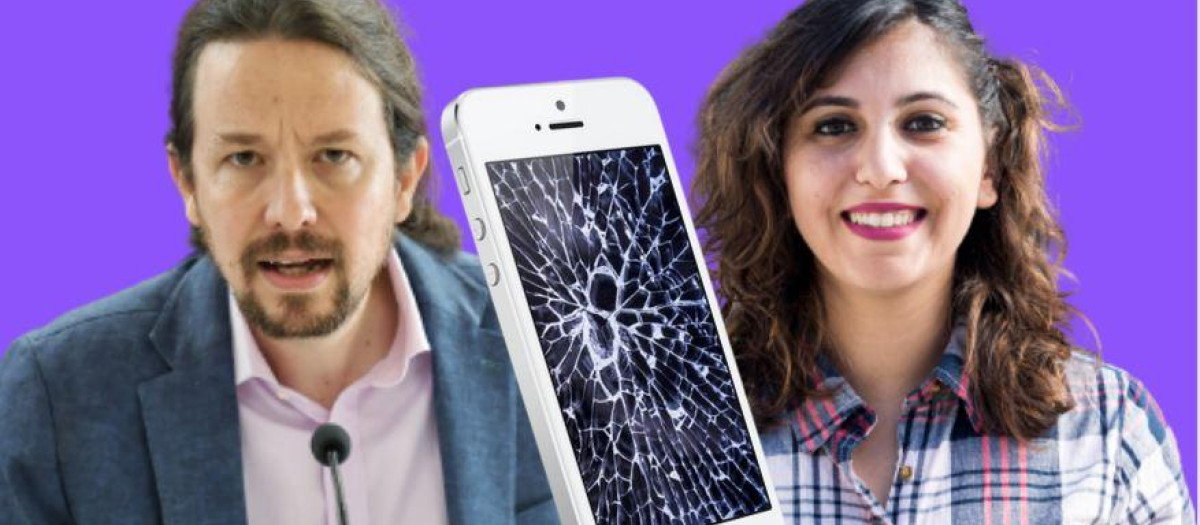 Pablo Iglesias y Dina Bousselham, implicados en el robo del móvil de la exasesora de Podemos