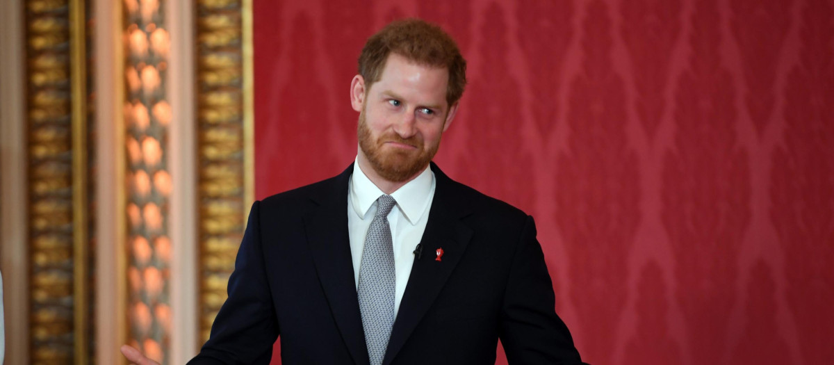 Britain's Prince Harry attends a rugby League World Cup 2021 event at BuckinghamPalace in London, Britain January 16, 2020.   *** Local Caption *** .