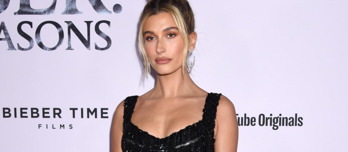 Hailey Baldwin attending the Los Angeles premiere of "Justin Bieber: Seasons" on Monday, Jan. 27, 2020.  *** Local Caption *** .