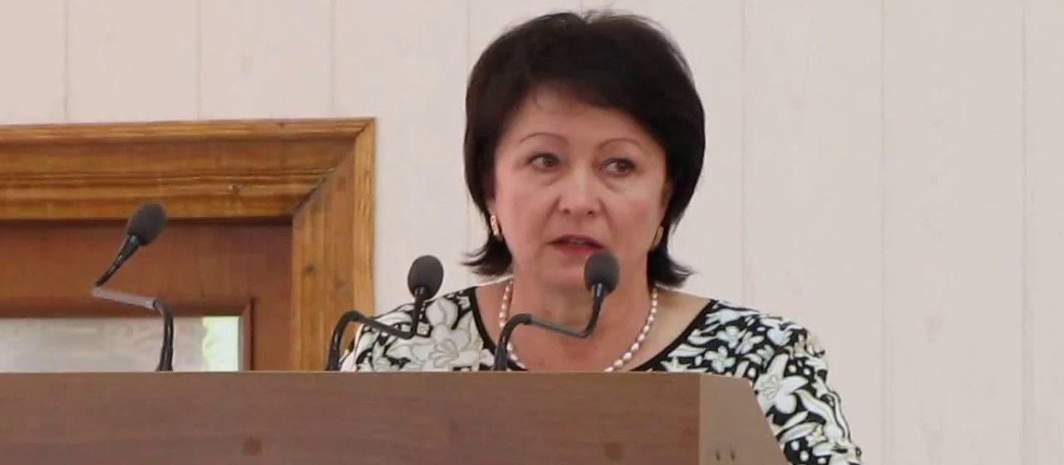 Galina Danilchenko fue elegida alcaldesa de la ciudad ucraniana de Melitopol tras el secuestro por parte de tropas rusas del alcalde electo