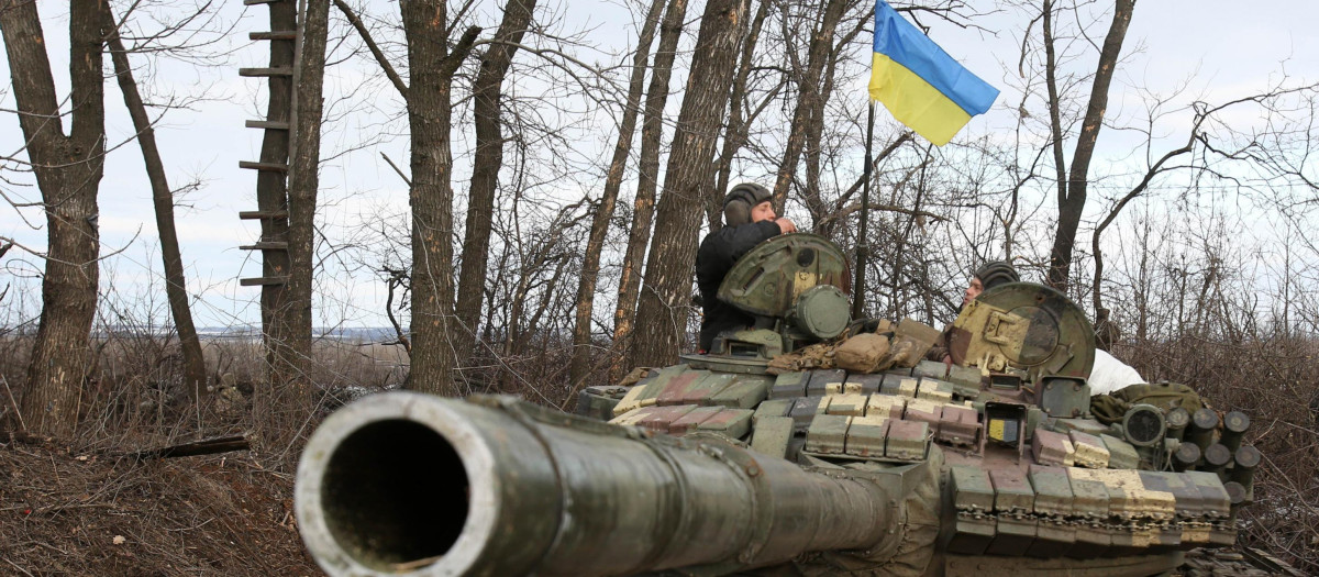 Soldados de las Fuerzas Militares de Ucrania