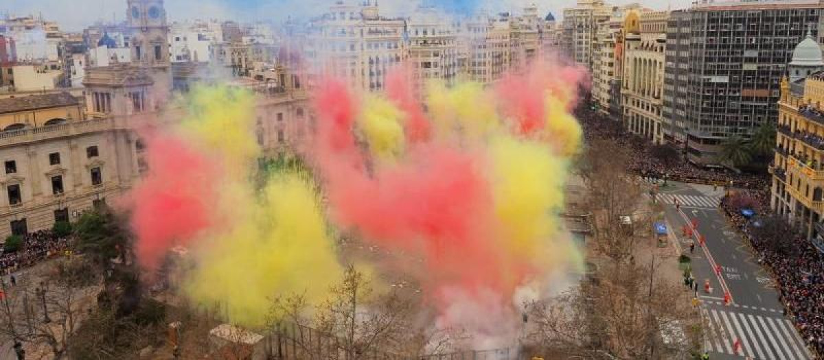 Mascletá de Valencia en las Fallas 2022 a cargo de RICASA
