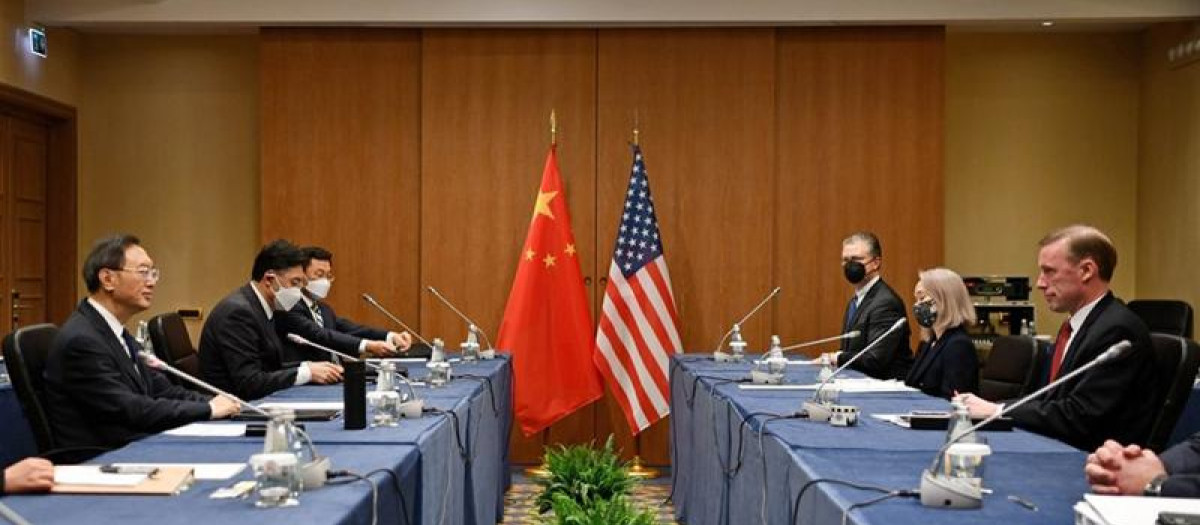 Reunión bilateral entre Estados Unidos y China en Roma