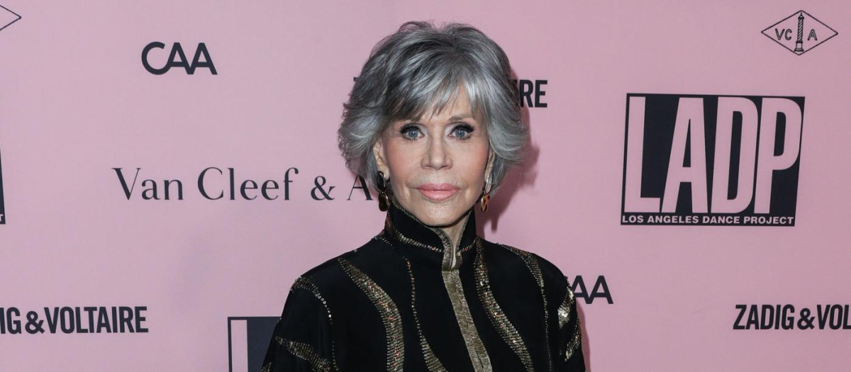 Actress Jane Fonda at L.A. Dance Project 2021 Gala on October 16, 2021 in Beverly Hills, Los Angeles, California, United States.