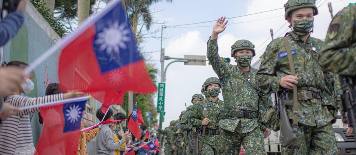 Entrenamiento de reservistas taiwaneses