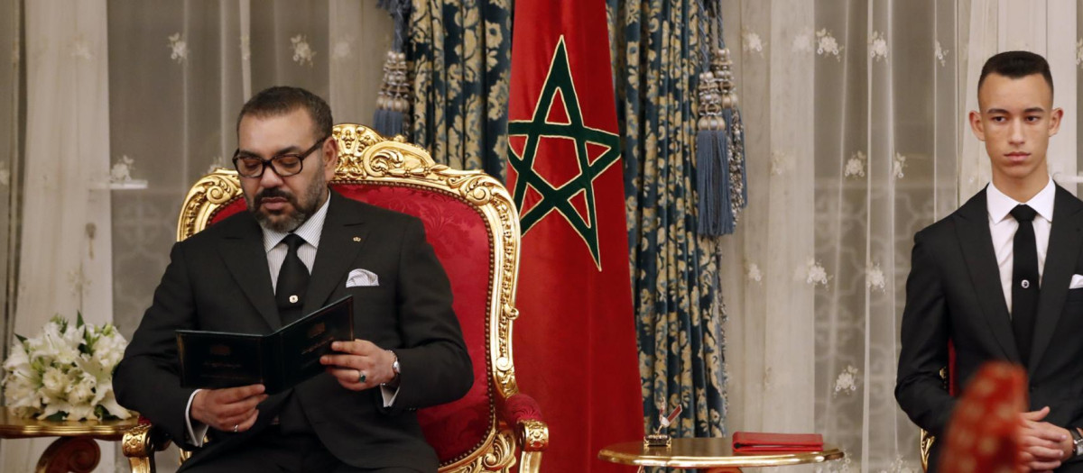 Mohamed VI, durante la firma de acuerdos bilaterales ente España y Marruecos