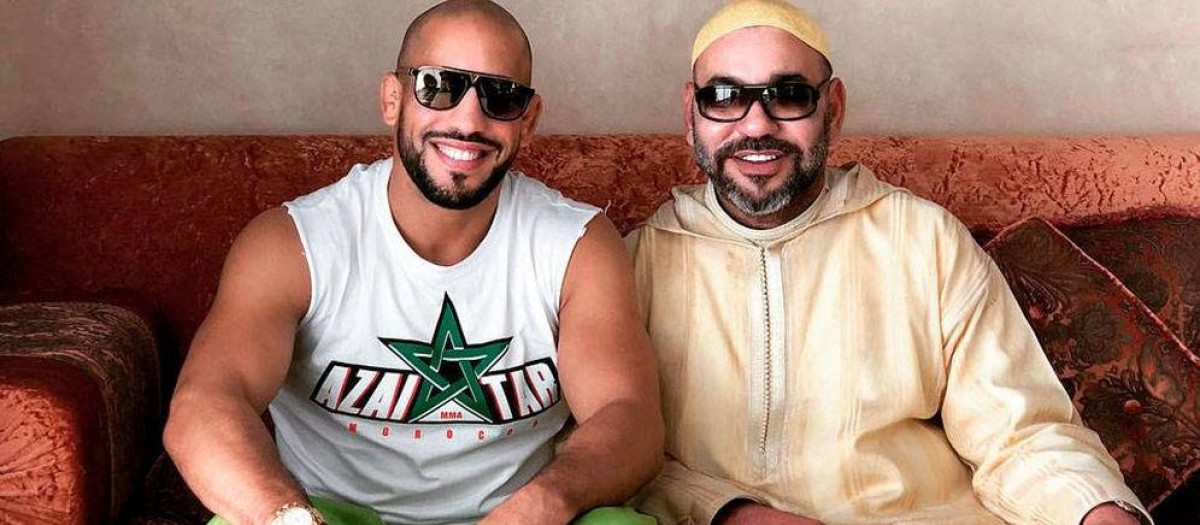 Mohamed VI junto a su amigo especial, el boxeador Othman Azaitar