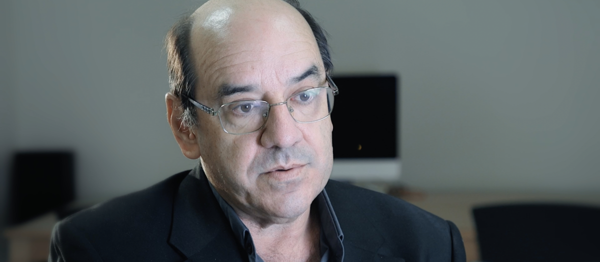 El padre Florencio Roselló, durante la entrevista