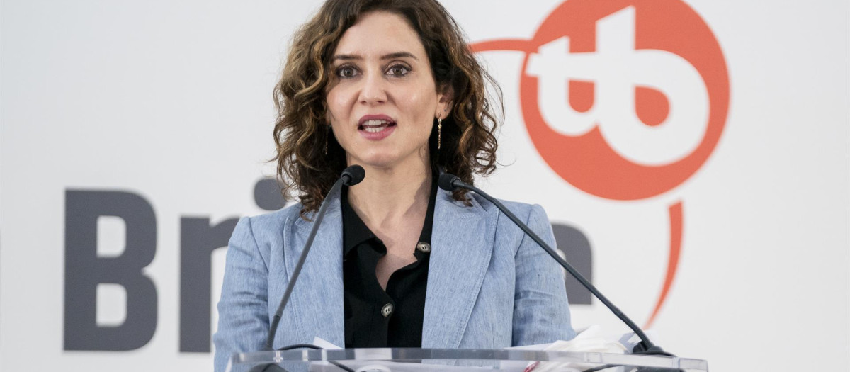 La presidenta de la Comunidad de Madrid, Isabel Díaz Ayuso, piensa que su región es la mejor para poner proyectos en marcha.