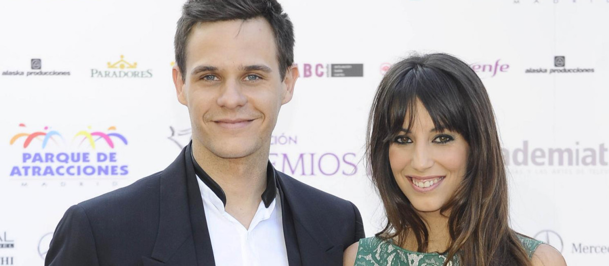 Christian Gálvez y Almudena Cid, durante unos premios en el año 2012