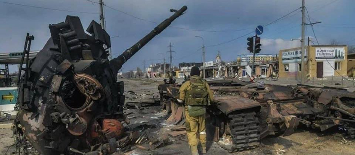 Destrozos de la guerra en Ucrania