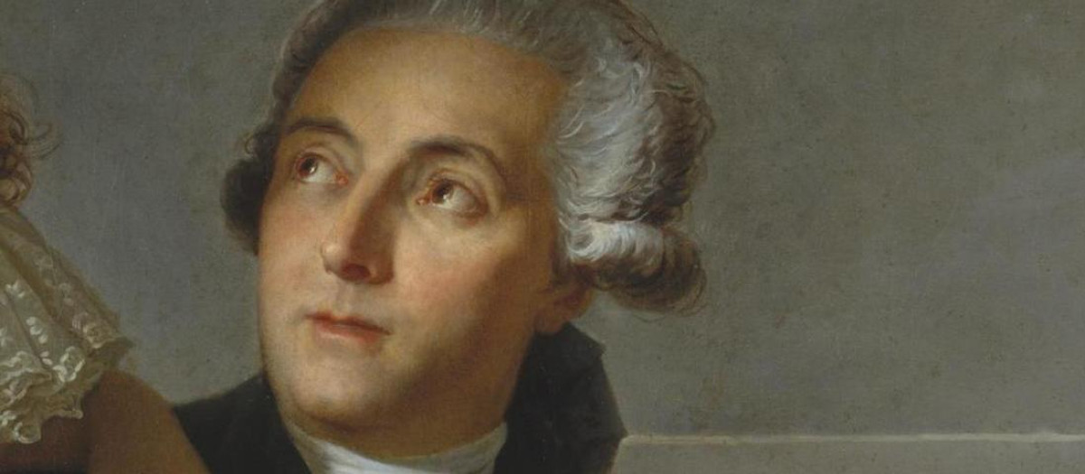 Retrato de Antoine Lauren de Lavoisier por Jacques-Louis David (1788)