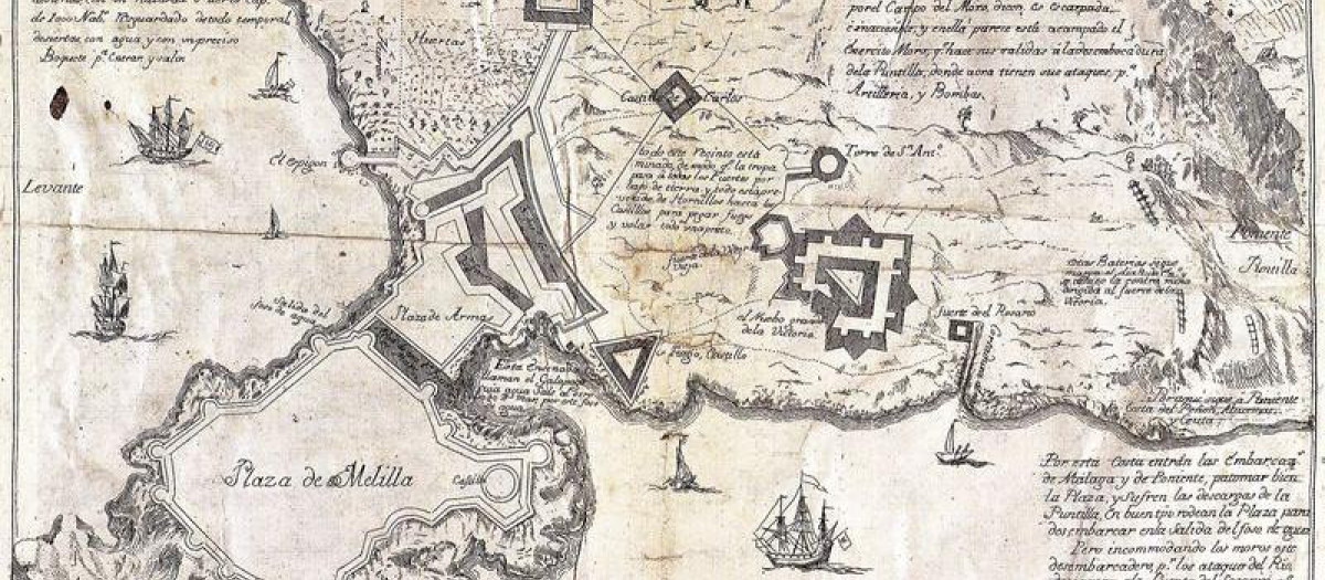 La Plaza de Melilla durante el asedio