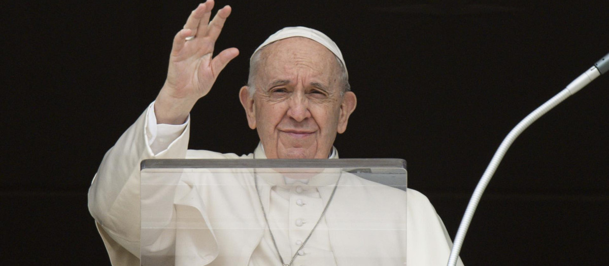 El Papa Francisco durante el Ángelus de este domingo 27 de marzo