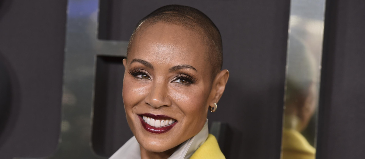 Actress Jada Pinkett Smith at the premiere of "Bel-Air" on Wednesday, Feb. 9, 2022 in Santa Monica, Calif.