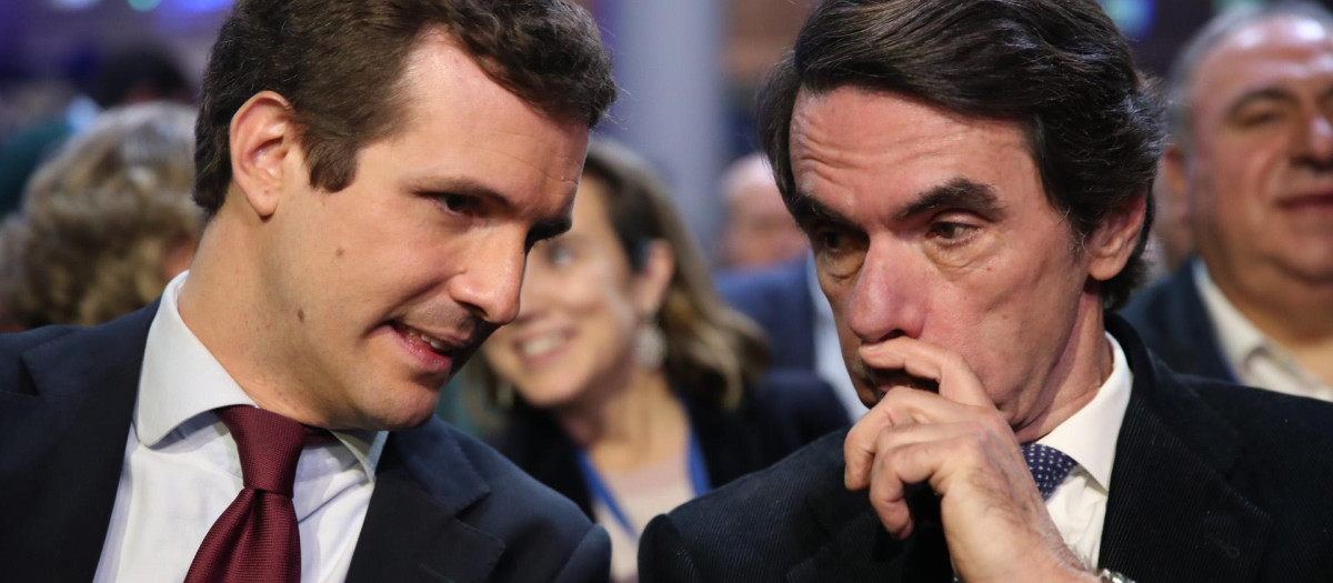 Pablo Casado con José María Aznar