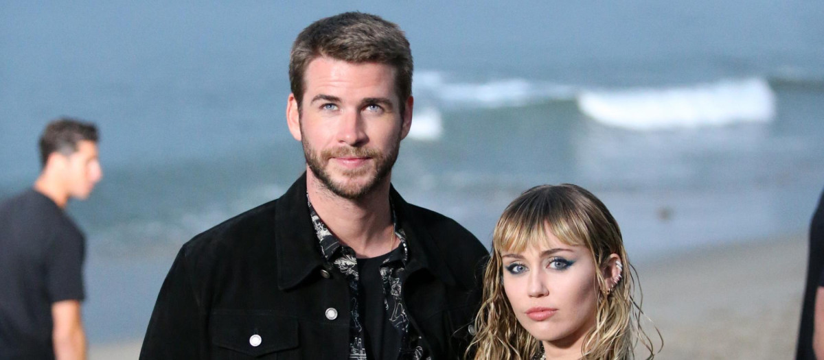 Liam Hemsworth y Miley Cyrus, unos meses antes de separarse en 2019