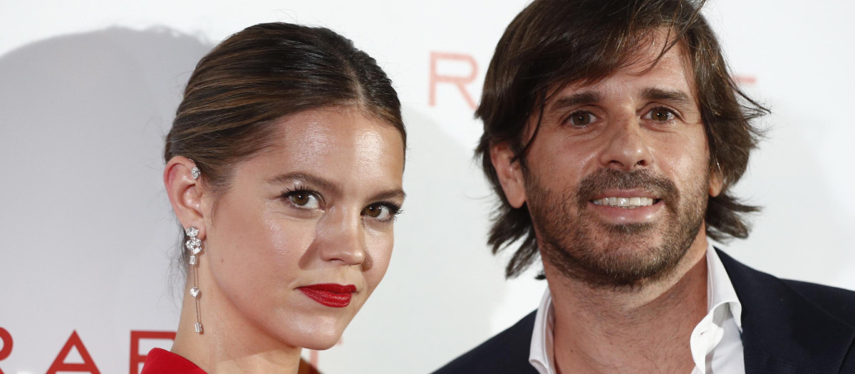 Isabelle Junot and Alvaro Falco at photocall for presentation Rabat: There Wishes in Madrid on Tuesday, 19 October 2021.