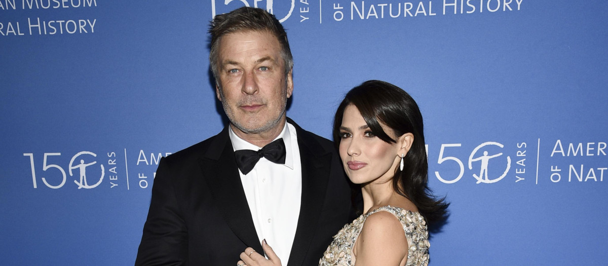 Actor Alec Baldwin, left, and wife Hilaria Thomas at the American Museum of Natural History's 2019 Museum Gala on Thursday, Nov. 21, 2019, in New York.