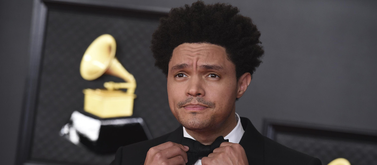 Trevor Noah at the 63rd annual Grammy Awards in Los Angeles on Sunday, March 14, 2021.