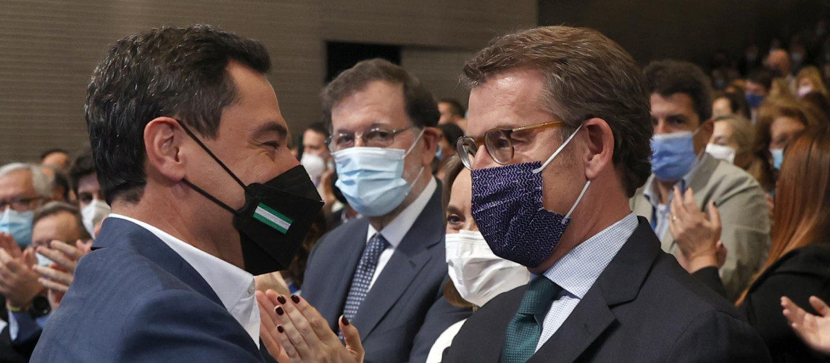 Feijóo y Moreno durante el XX Congreso